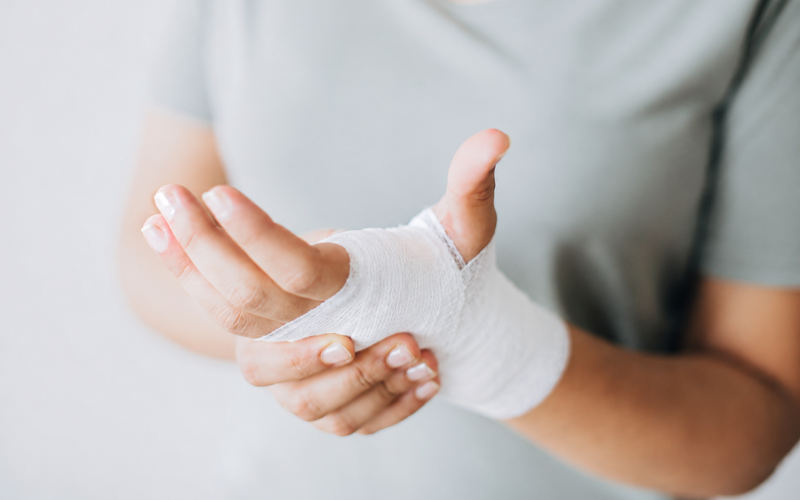 The burn wounds received attentive care throughout the recovery process