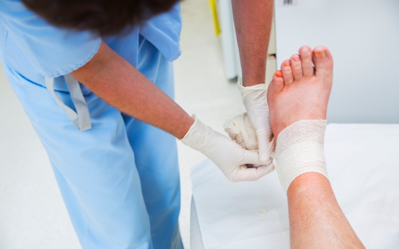 Benefits of Mobile Wound Care in Irvine, CA including personalized treatment plans, reduced hospital visits, faster access to specialists, and in-home wound care services by Woundology